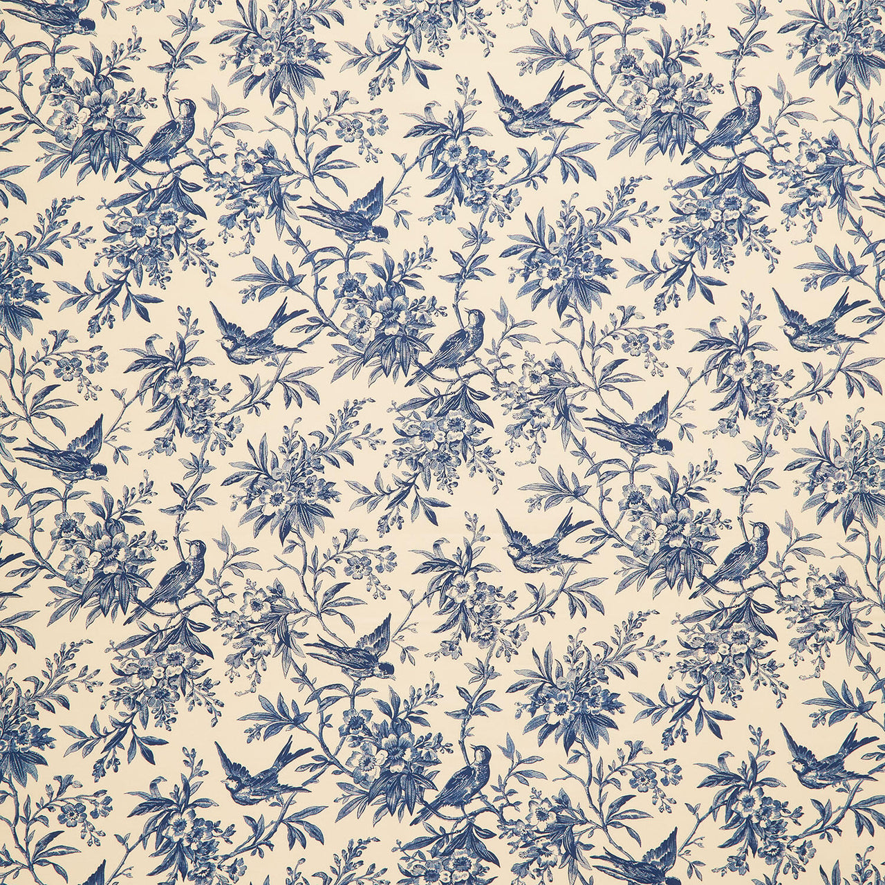 Jo Morton 108s - Toile Blue Cream 108" Wide Backing