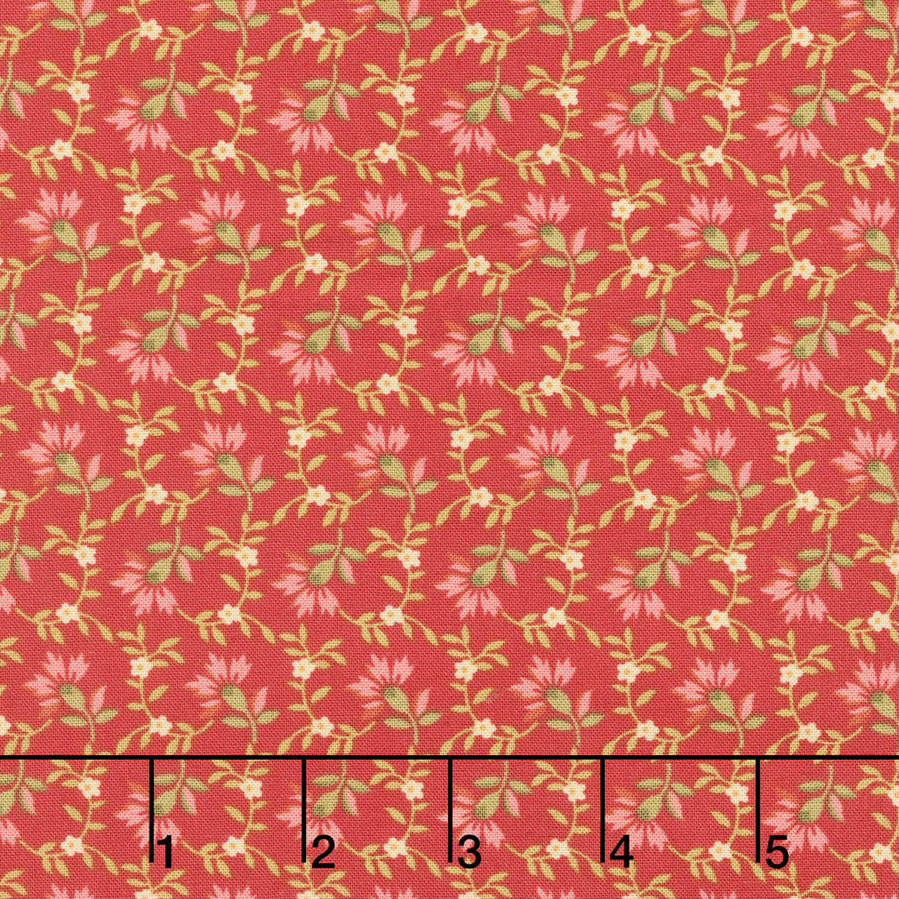 Farmer's Daughter - Sweet Clover Red Rose Yardage