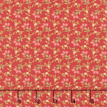 Farmer's Daughter - Sweet Clover Red Rose Yardage