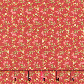 Farmer's Daughter - Sweet Clover Red Rose Yardage