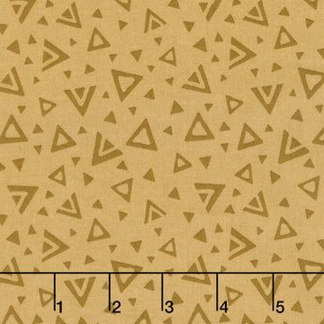 Moody Hues - Triangles Gold Yardage