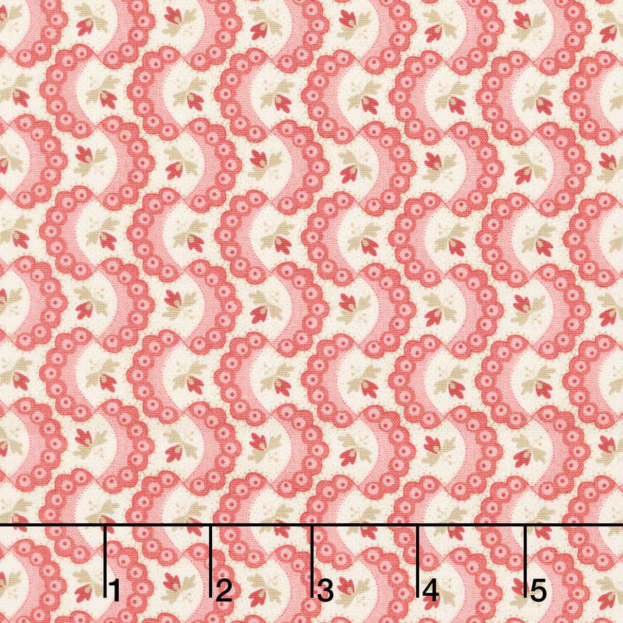 Forest Glen - Ruffle Cinnabar Yardage