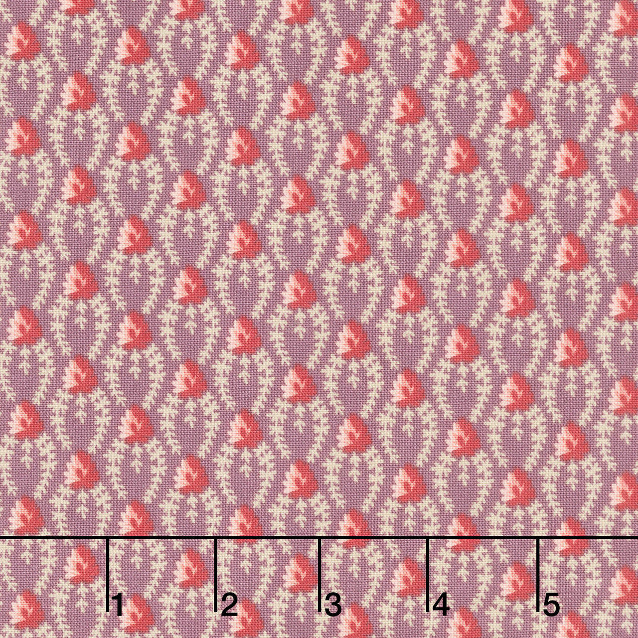 Forest Glen - Clover Chain Eggplant Yardage