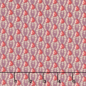 Forest Glen - Clover Chain Eggplant Yardage
