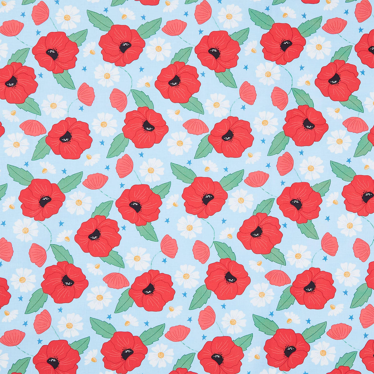 Oh Say Can You Sew - Home of the Brave Sky Blue Yardage
