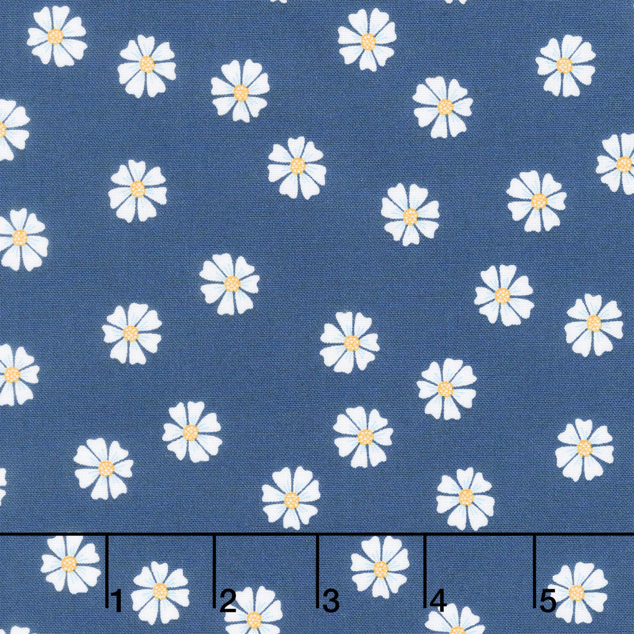 Oh Say Can You Sew - Dancing Daisies Navy Yardage
