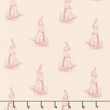Laundry Line - Farmer's Daughter Cream Pink Yardage