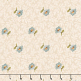 Laundry Line - Buttercup Cream Blue Yardage