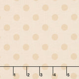 Laundry Line 108" - Polka Dot Cream 108" Wide Backing