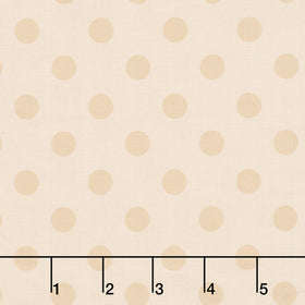Laundry Line 108" - Polka Dot Cream 108" Wide Backing
