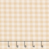 Laundry Line 108" - Gingham Check Cream 108" Wide Backing