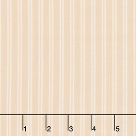 Laundry Line 108" - Ticking Stripe Cream 108" Wide Backing