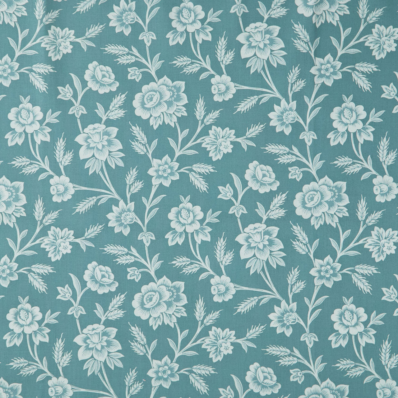 Autumn Bouquet - Gathering Teal Yardage