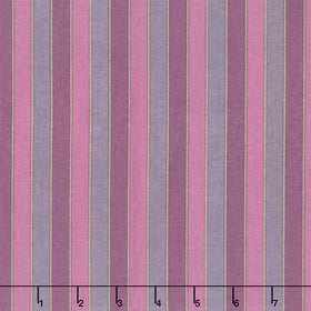 Autumn Bouquet - Ribbon Weave Purple Yardage