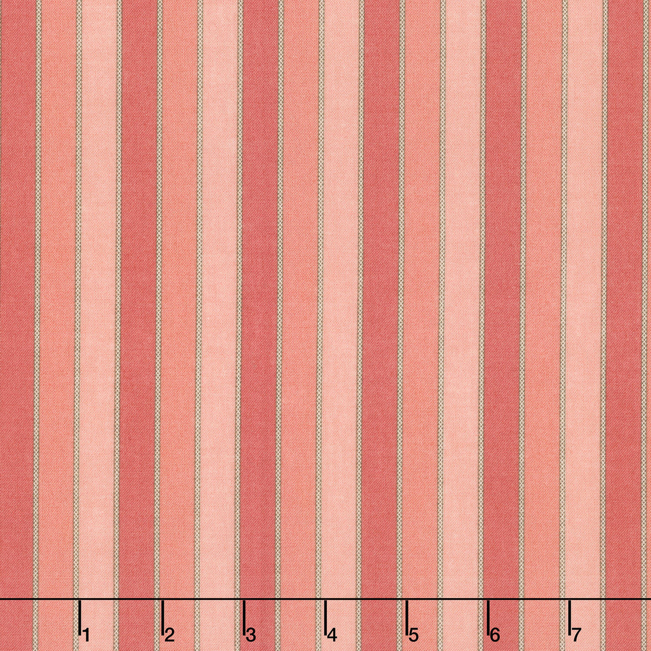 Autumn Bouquet - Ribbon Weave Red Yardage