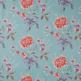 Autumn Bouquet - Large Floral Aqua 108" Wide Backing