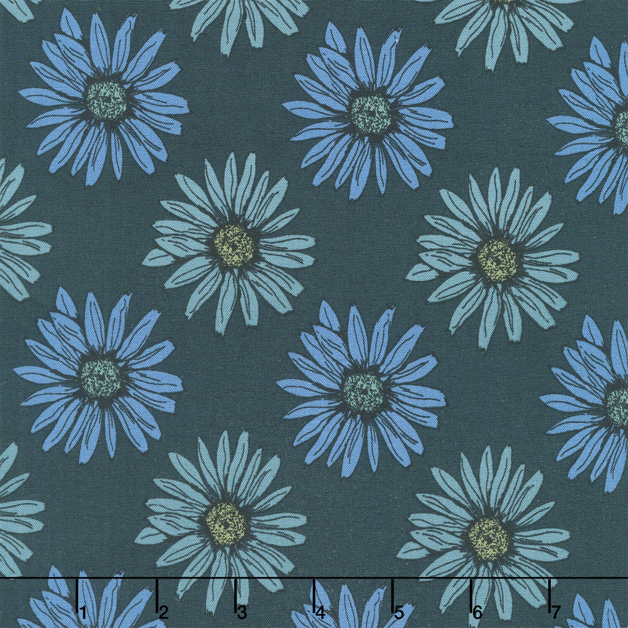 Mystic Meadow - Big Daisy Green Yardage