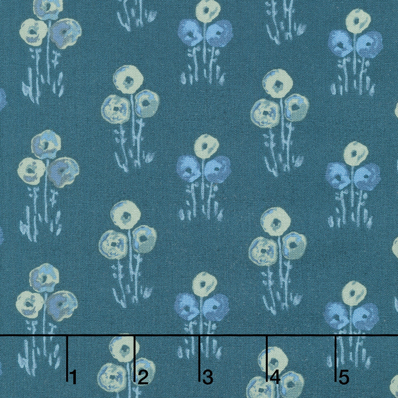 Mystic Meadow - Floral Bunch Green Yardage