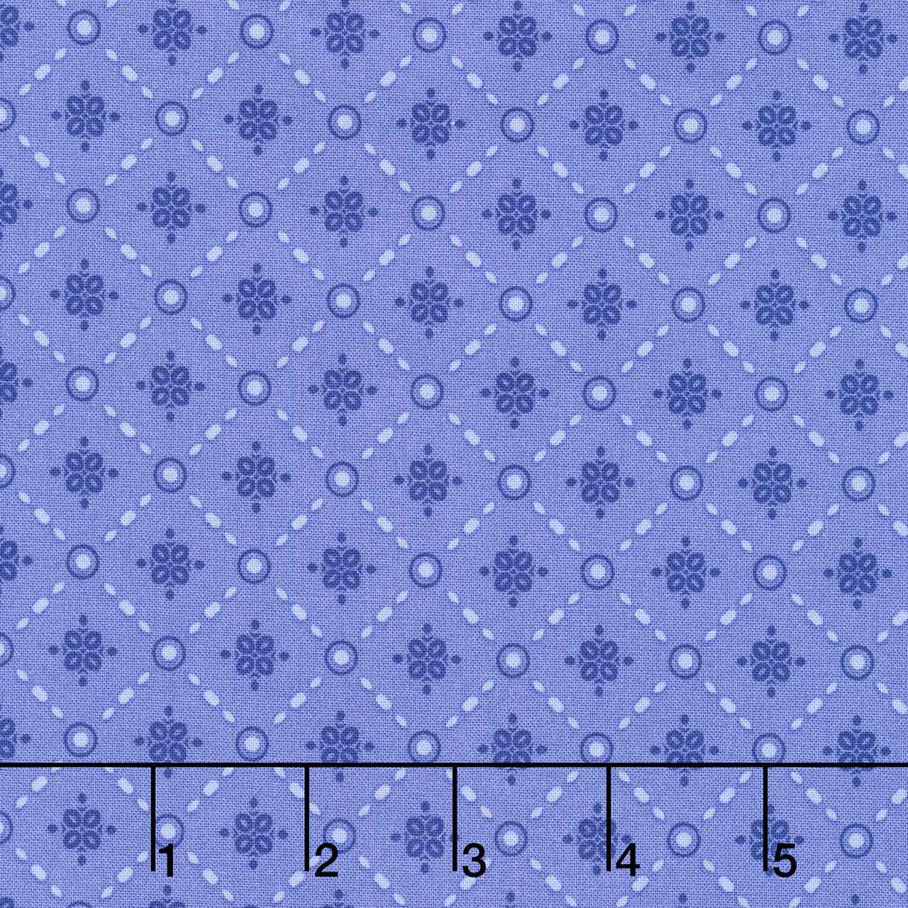 Mystic Meadow - Lattice Blue Yardage