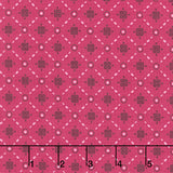 Mystic Meadow - Lattice Red Yardage
