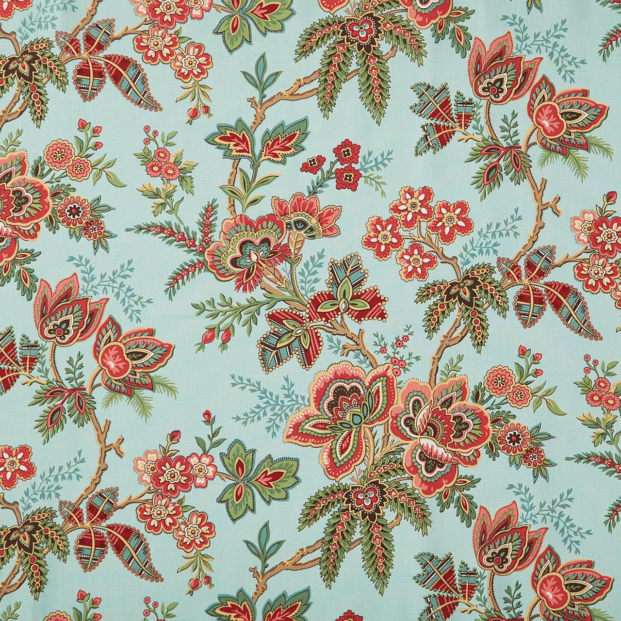 Jingle Bell - Ornamental Garden Vintage Blue Yardage