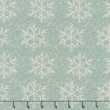 Jingle Bell - Snowfall Vintage Blue Yardage
