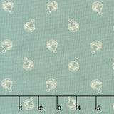 Jingle Bell - Jingle Bell Vintage Blue Yardage