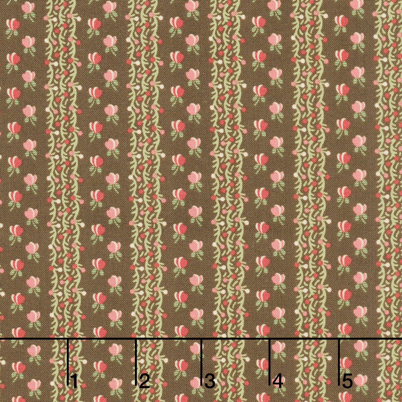Jingle Bell - Fairy Lights Dark Chocolate Yardage