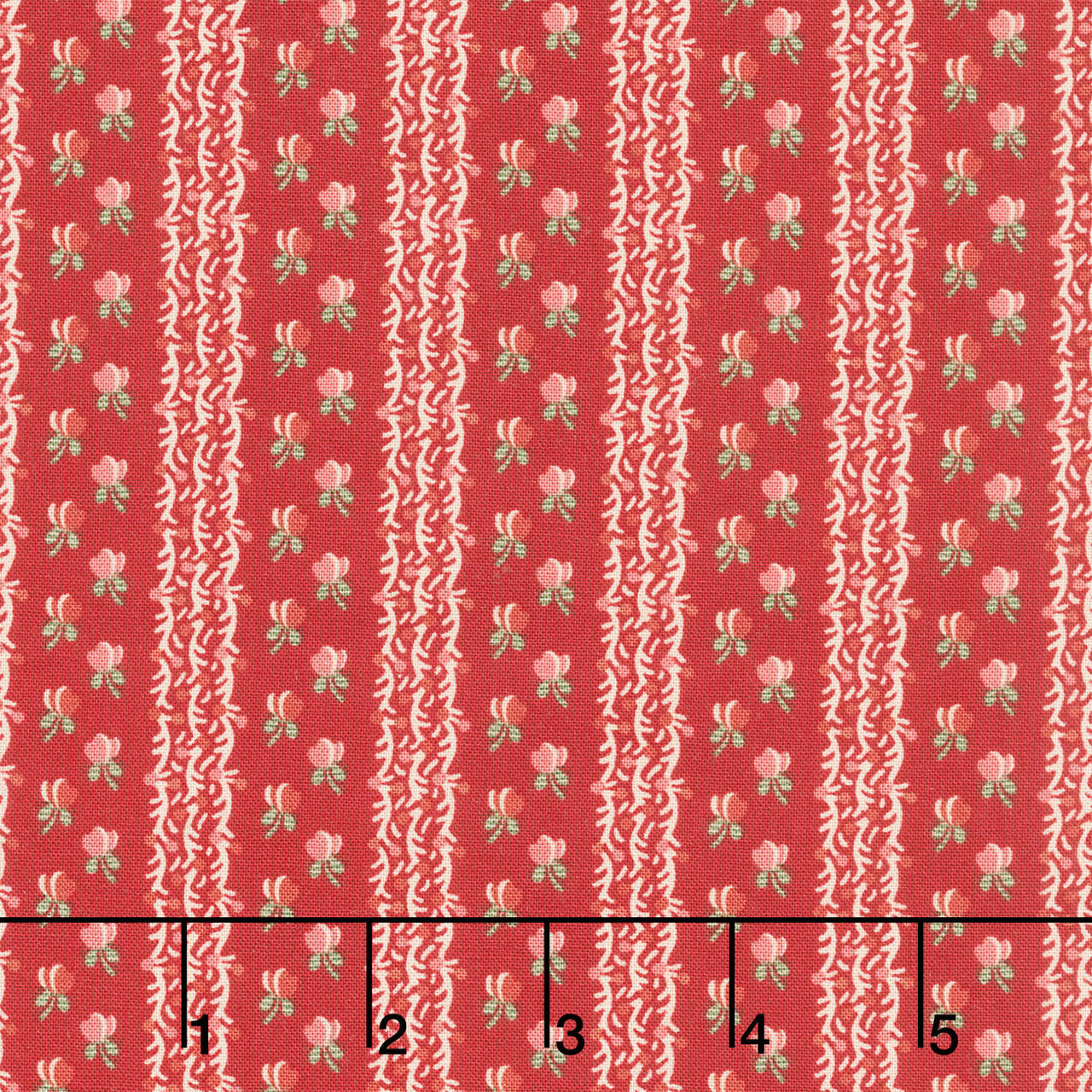 Jingle Bell - Fairy Lights Cranberry Yardage