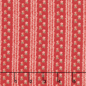 Jingle Bell - Fairy Lights Cranberry Yardage