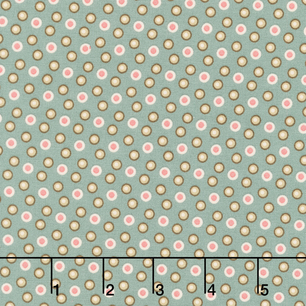 Jingle Bell - Beads Vintage Blue Yardage