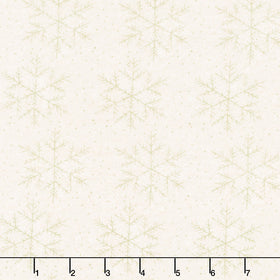 Snow Flurry - Snowflake Cream Yardage