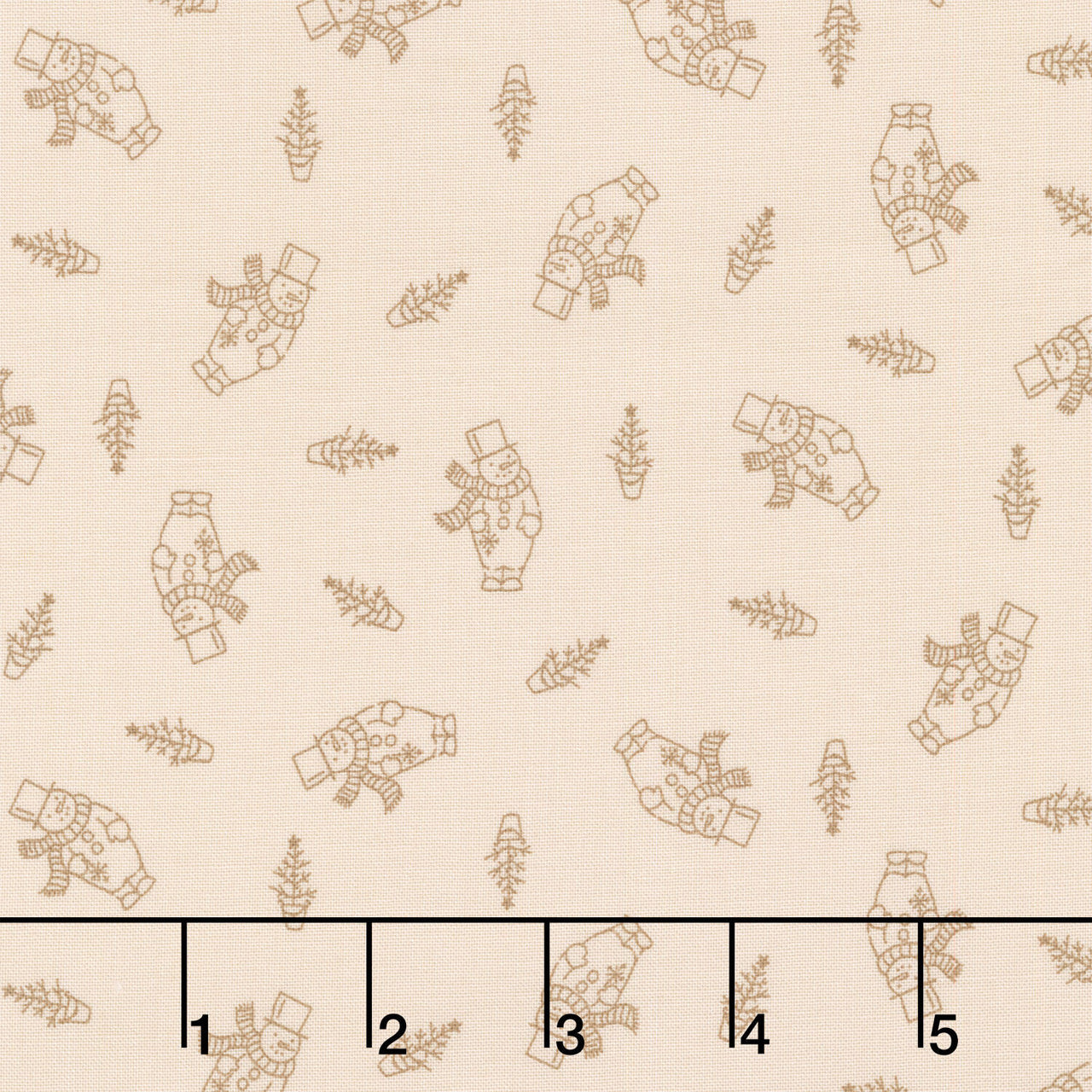 Snow Flurry - Snowman Cream Yardage