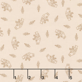 Snow Flurry - Snowman Cream Yardage