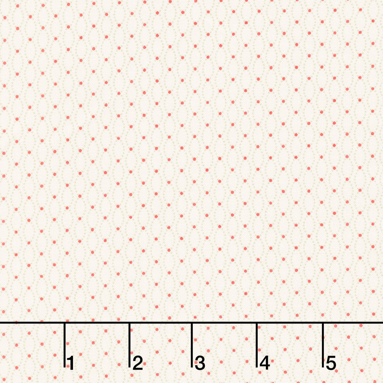 Snow Flurry - String of Lights Holly Yardage
