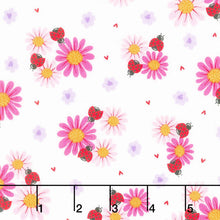 Little Ladies - Petal Parade White Yardage