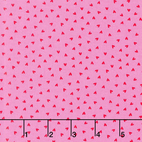 Little Ladies - Love Bug Hugs Hot Pink Yardage