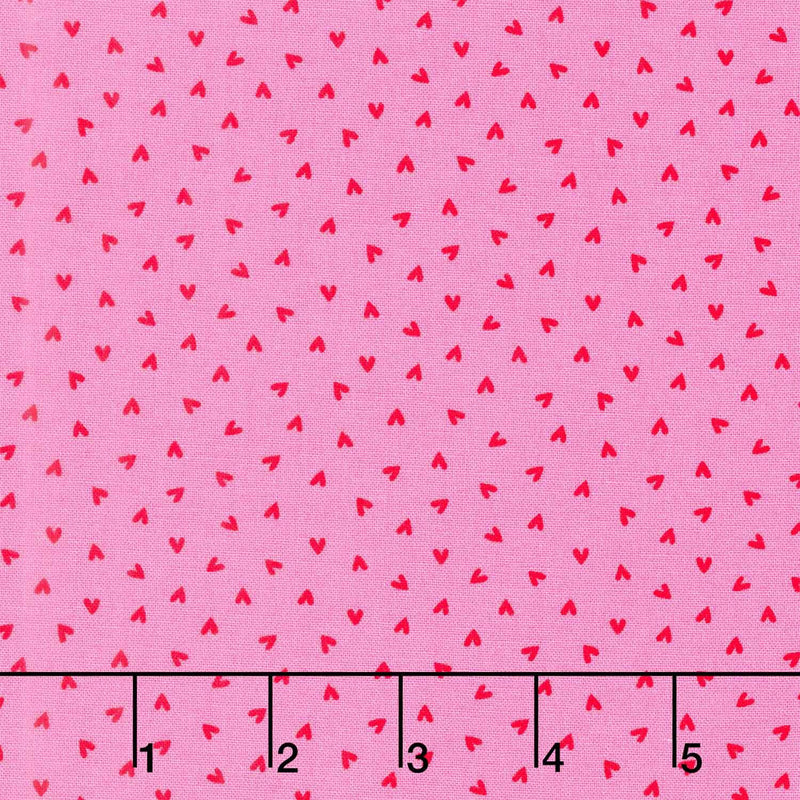 Little Ladies - Love Bug Hugs Hot Pink Yardage