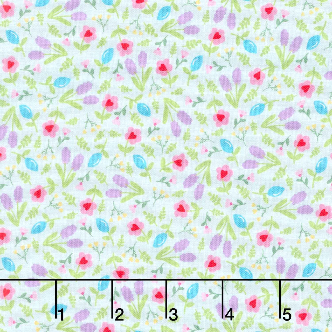 Little Ladies - Giggle Garden Sky Yardage