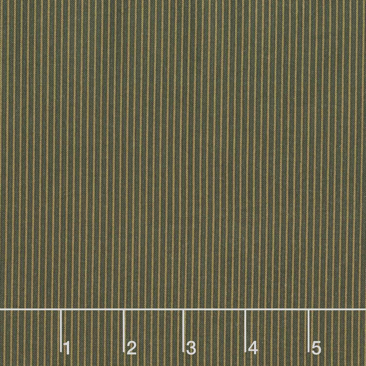 Madison Manor Revisited - Thin Stripe Green Yardage