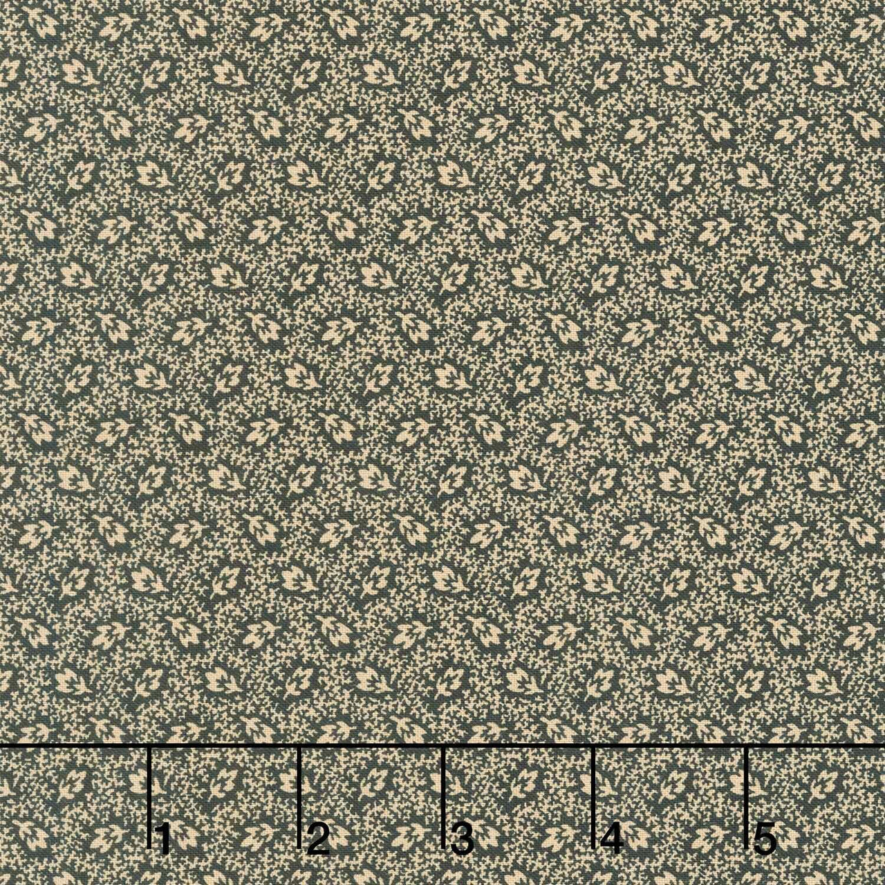 Madison Manor Revisited - Tossed Flower Black Yardage