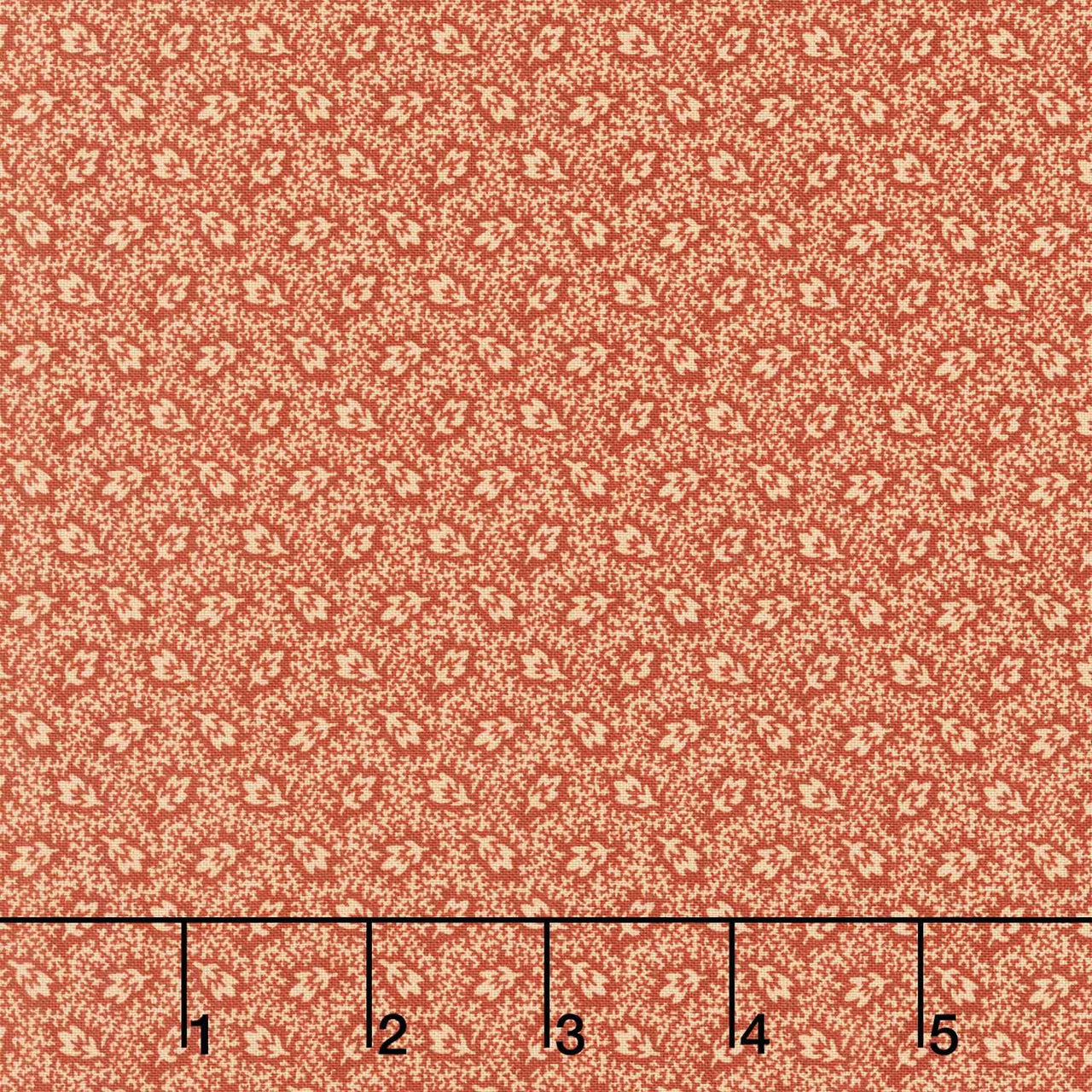 Madison Manor Revisited - Tossed Flower Red Yardage