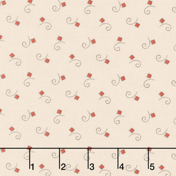 Madison Manor Revisited - Square Curl Cream Yardage