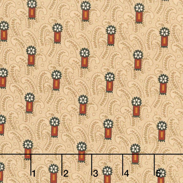 Madison Manor Revisited - Firecracker Cream Yardage