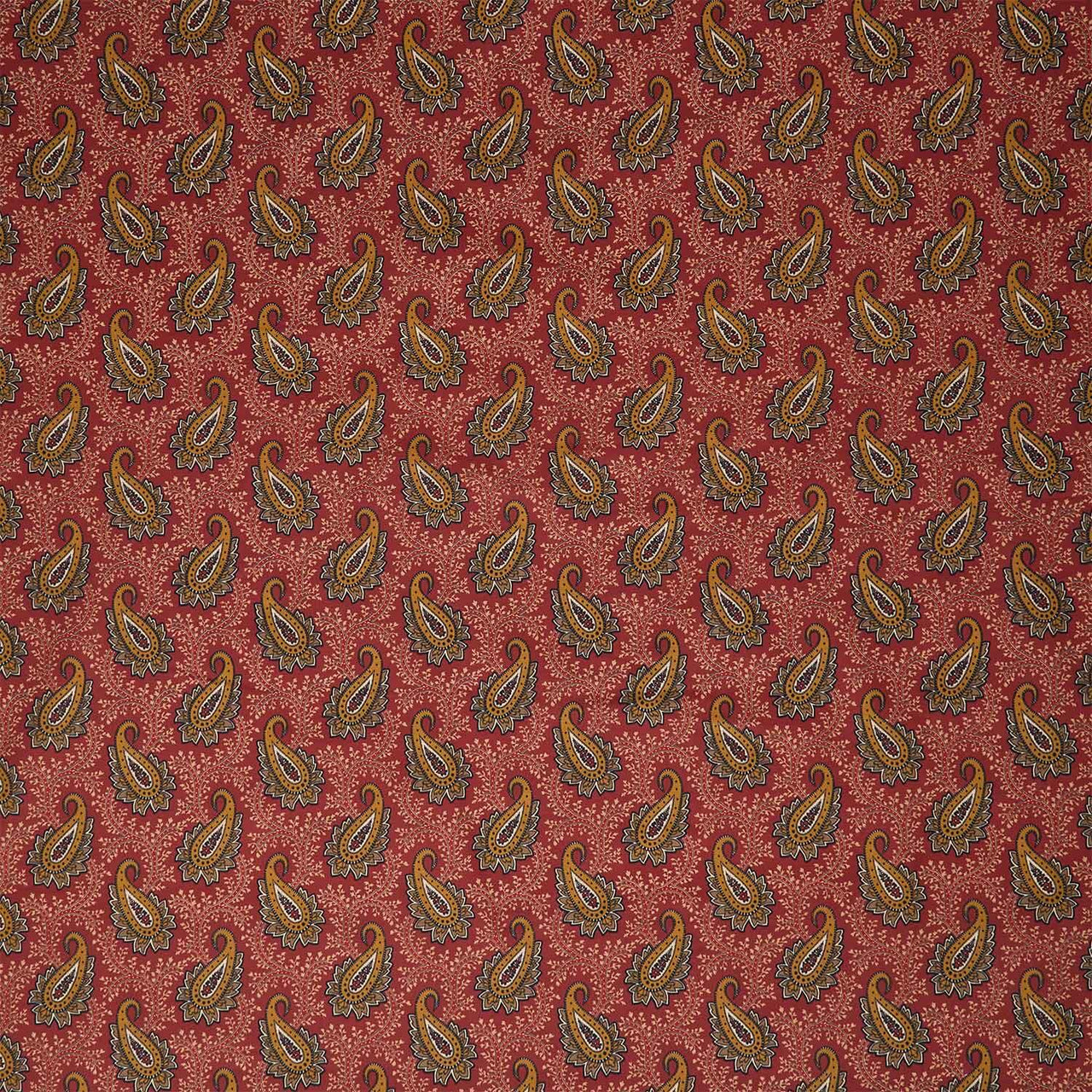Madison Manor Revisited - Main Paisley Red 108" Wide Backing
