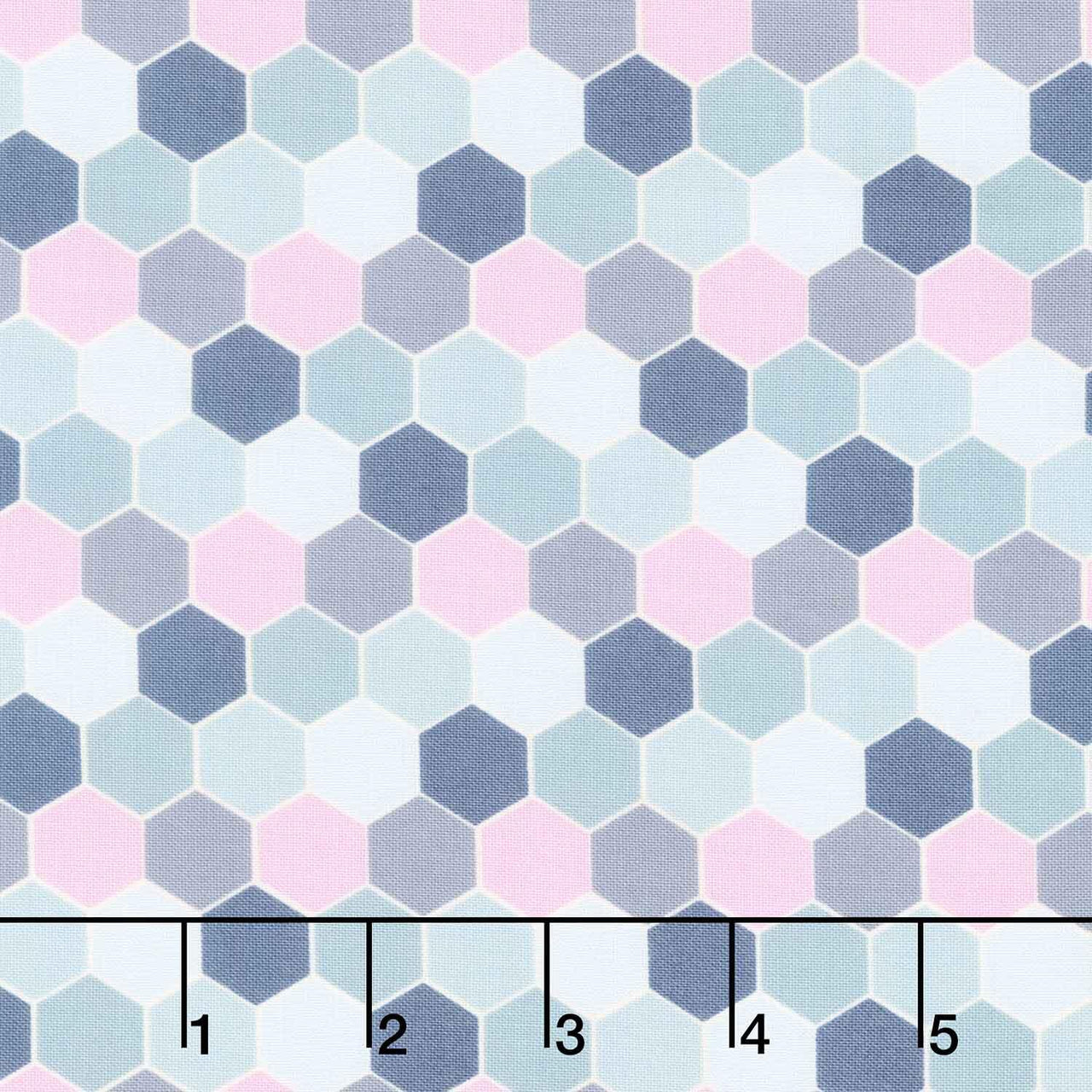 Sunset Cottage - Hexie Blossom Aqua Yardage