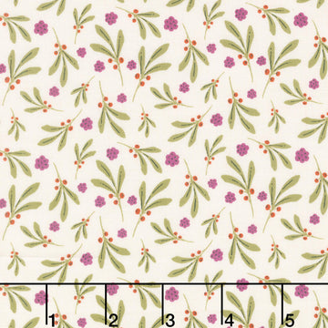 Nordic Summer - Berry Spray Buttermilk Yardage