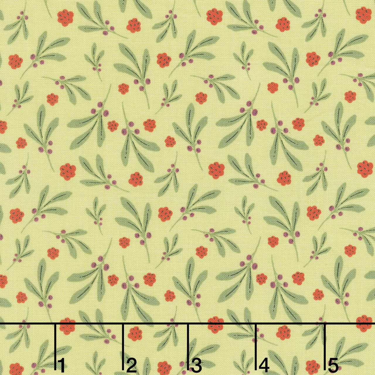 Nordic Summer - Berry Spray Algae Yardage