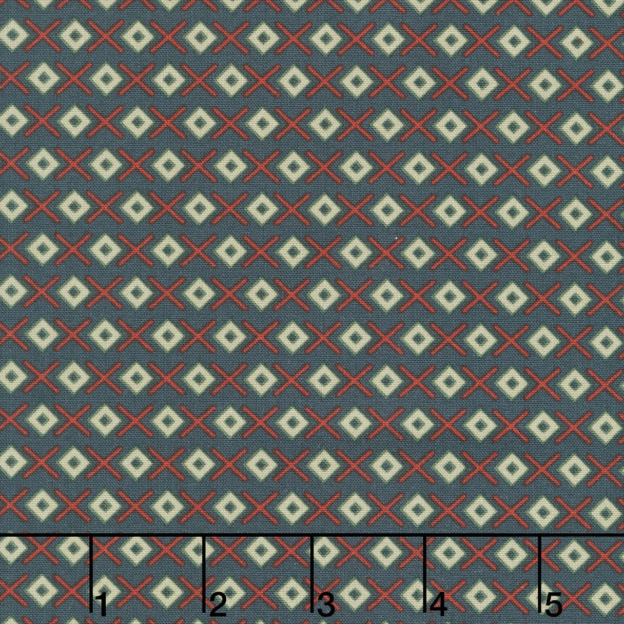 Nordic Summer - Stitch Deep Water Yardage