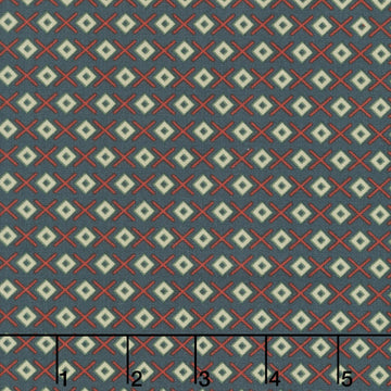 Nordic Summer - Stitch Deep Water Yardage
